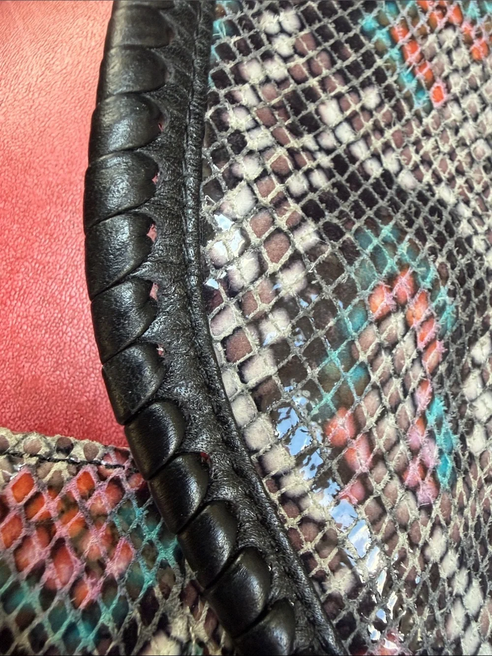 Aimee kestenberg Snake-Print Crossbody Bag in Black with Multicolor Accents